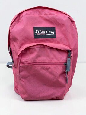 Trans By JanSport Daypack Pink & Gray Multiple Compartments Unisex School Trail